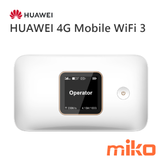 HUAWEI 4G Mobile WiFi 3 提供了隨處可用的高速Wi-Fi連接，擁有雙頻Wi-Fi技術，可連接多達32台設備，內置3000mAh電池，並且支援HUAWEI AI Life應用程式。